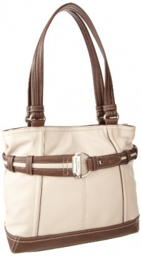 Tignanello Soft Cinch Tote,Sand/Dark Brown,One Size