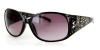 Kona Women's Bifocal Sunglasses with Silver Accents. Read Your Cellphone or GPS while In You Car or Outdoors. (Black/Smoke +3.00)