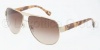 D&G 6080 Sunglasses Pale Gold / Brown Gradient