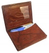 MW580 3 x 4 Mens Leather Credit Card Holder Wallet Available in Different Colors