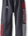 Adidas Boys 2-7 Fleece Action Pant, Dark Grey, 6