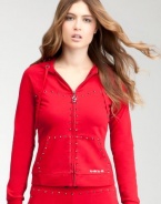 bebe Logo Studded Sweetheart Hoodie -Web Exclusive