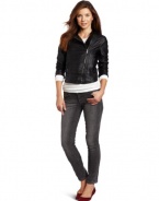 Calvin Klein Jeans Women's Liquid Metal Moto Jacket