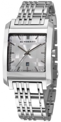 Burberry Men's BU1567 Square Silver Dial Bracelet Watch