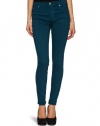 Hudson Women's Nico Midrise Super Skinny Jean, Emerald, 29