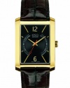 ESQ Movado Men's 07301419 esq SYNTHESIS tm Rectangular Yellow Gold-Plated Watch