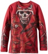 Industry 9 Boys 8-20 Biker Skull Tee, Red, Small