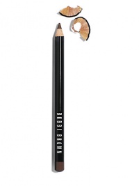 Instantly gives your eyes a lift with defined eyebrows. This creamy, blendable pencil gives you the natural look of eyebrow powder with the precision of a pencil and comes with its own sharpener. 