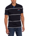 Nautica Men's Short Sleeve Wide Stripe Polo