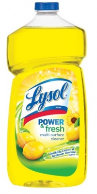 Lysol Multi-surface Cleaner Pourable, Sparkling Lemon & Sunflower Essence, 40 Ounce (Pack of 3)