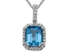 Genuine Blue Topaz Pendant by Effy Collection® LIFETIME WARRANTY