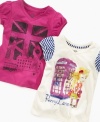 Your little world traveler will loves these graphic tees with a hint of England, from Jessica Simpson.