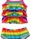 Carter's Baby-Girls Newborn 2 Piece Swimsuit, Rainbow, 3-6 Months