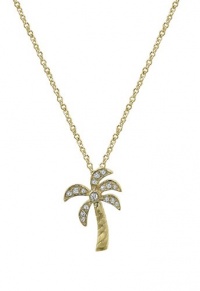 Effy Jewlery Diamond Palm Tree 14K Yellow Gold Pendant, .11 TCW