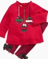 She may be the life of the party wearing this fun party Christmas tunic and legging set by First Impressions.