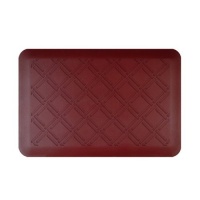 WellnessMats Antifatigue Kitchen Mats - Moire: Burgundy