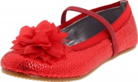 Stride Rite Kid's Selena Mary-Jane Flat, Red, 2 M US Little Kid