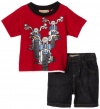 Kids Headquarters Baby-Boys Infant Motorcycles 2 Pack Short Set, Assorted, 12 Months