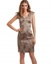 GUESS by Marciano Clay Baby Cheetah Cap-Sleeve Dress, HAZELNUT MULTI (6)