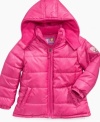 You won't have to worry about keeping her warm when she's got this cozy puffer jacket from Pink Platinum in her closet this winter.