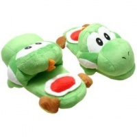 Super Mario Brothers: Green Yoshi Slippers Plush