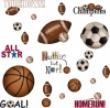 RoomMates RMK1001SCS Play Ball Peel and Stick Wall Decals