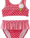 Penelope Mack Baby-girls Infant Two Piece Key West Swimsuit, Pink, 18 Months