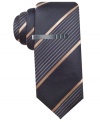 Debonair style begins and ends with an elegantly striped tie from Alfani RED.