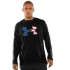 Men's Big Flag Logo UA Tech™ Longsleeve T-Shirt Tops by Under Armour Large Black