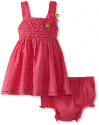 Sweet Heart Rose Baby-Girls Infant Crochet Sleeveless Sundress, Pink, 12