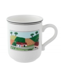 Depicting a quaint pastoral scene, this Design Naif mug recalls a simpler era in premium Villeroy & Boch porcelain.