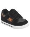 Add cute style to your future skater's looks with these adorable Pure sneakers from DC Shoes.