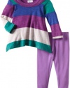 Splendid Littles Baby-girls Infant Colorblock Rugby Tunic Set, New Zealand, 3-6 Months