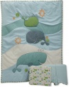 MiGi 3 Piece Crib Set, Little Whales