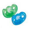 The First Years 2 Pack GumDrop Newborn Pacifier, Blue/Green