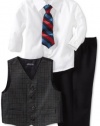 Nautica Dress Up Baby-boys Infant Dress Set, Dark Charcoal Heather, 12 Months