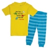 Bumkins Dr. Seuss 2 Piece Pajama Set, Yellow/Blue, 24 Months