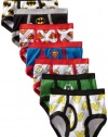 Handcraft Boys 2-7 5-Pack Justice League Logo Brief, Assorted, 4