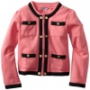 Hartstrings Girls 7-16 Big Girls Knit Ponte Jacket, Bubblegum, 7-8