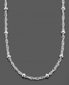 Add sophistication with a simple chain. Giani Bernini necklace features a unique, Singapore chain with small beaded details. Crafted in sterling silver. Approximate length: 30 inches.