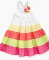 This is one style she'll never want to block out. Brighten up her closet with this darling sundress from Bonnie Jean.