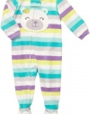 Carter's Infant Footed Fleece Sleeper - Bear w Green Flower-24 Months