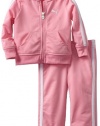 Puma - Kids Baby-girls Infant Tricot Track Jacket And Pant Set, Pink, 18 Months