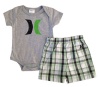 Hurley Baby Boys Short Sleeve Bodysuits & Short Pant