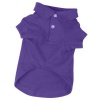 Zack & Zoey Cotton Polo Dog Shirt, Small, 12-Inch, Ultra Violet