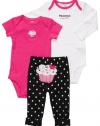 Carter's 3-pc. Pink Cupcake Bodysuit Set