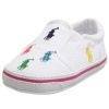 Ralph Lauren Layette Bal Harbour Crib Shoe (Infant/Toddler),White/Multi,4 M US Toddler