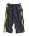 adidas Baby-Boys Infant Itb Fashion Tricot Pant, Dark Grey, 24 Months