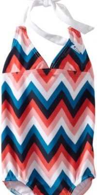 Roxy Kids Girls 2-6X Tiki Tri One Piece Swimsuit, Open Ocean, 6