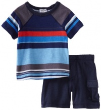 Splendid Littles Baby-Boys Infant Canyon Stripe Tee, Oasis, 12-18 Months